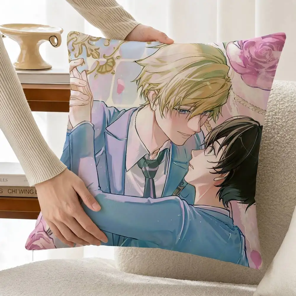 Ohshc O-Ouran High School H-Host Club Custom Double Sided Print Square Pillow Cushion Cover