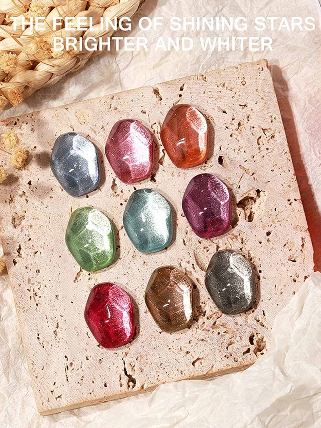 1-9PCS 아이스 크리스탈 캣츠 아이 젤 네일 폴리시 2025 가을 겨울 인기 반짝이는 광택 캣츠 아이 젤 네일 아트 용품