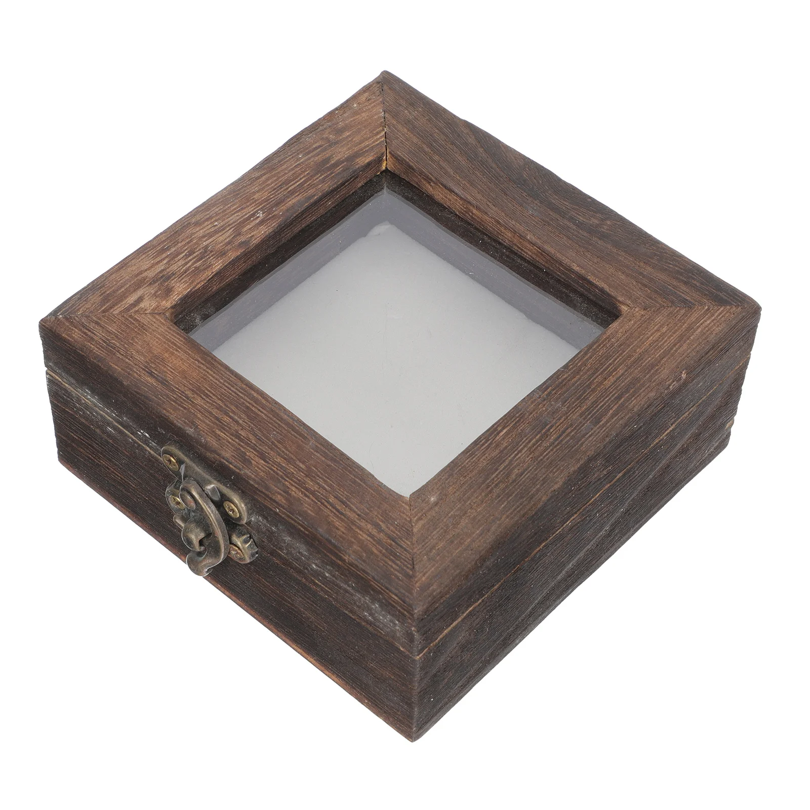 Insect Specimen Display Box Retro Wooden Display Case Dustproof Organizer for Jewelry Specimen Collection Desktop Decoration