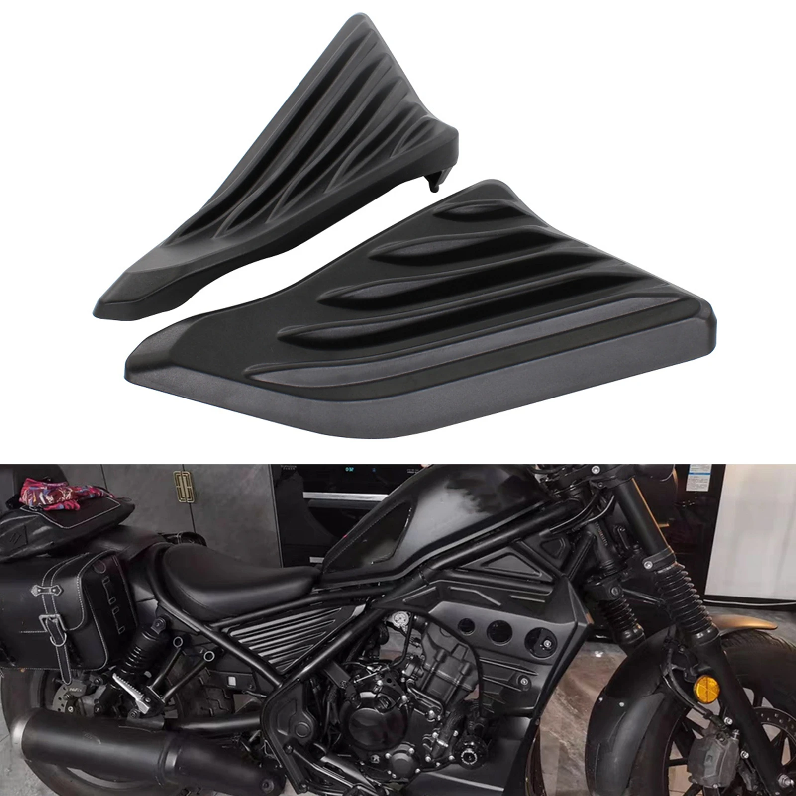 

Motorcycle Engine Side Panel Fairing Cover Protector Guard Plate For Honda Rebel CMX 500 300 2017-2021