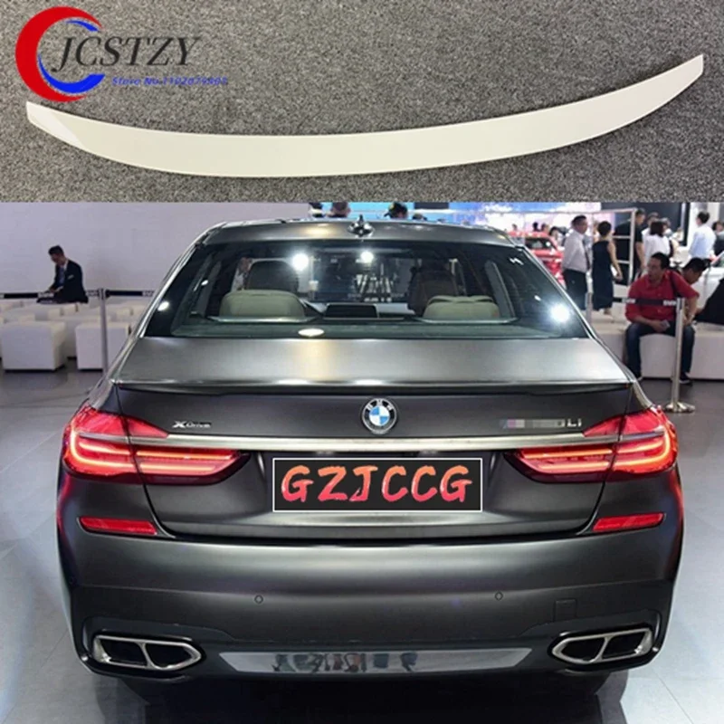 ABS Rear trunk Spoiler Wing paint color Lip P Style for BMW G11 G12 7 Series 740i 750i Sedan 2016-2018