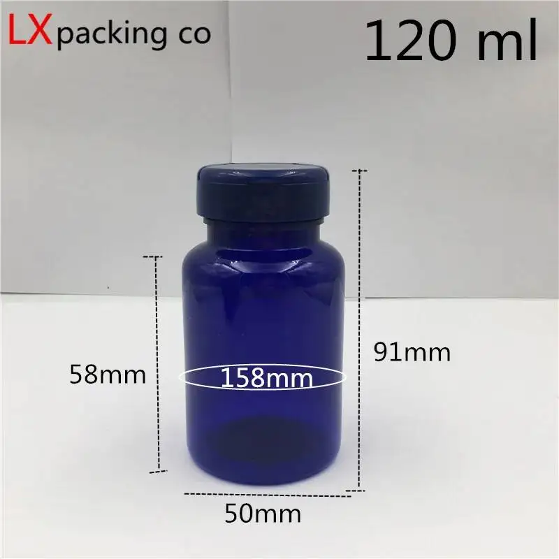 50PCS  80ML 120ml 150ML 200 250ML brown Green Plastic Empty Bottles Jar Creams powders bath salts Cosmetic Containers Retail pot