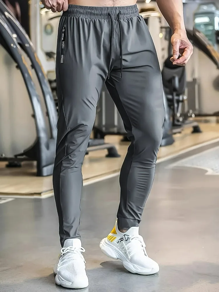2025 Herren Sommer Leichte Atmungsaktive Eis-Schnelltrocknende Stretch-Jogginghose für Outdoor, Freizeit, Training und Fitness – Detail 8
