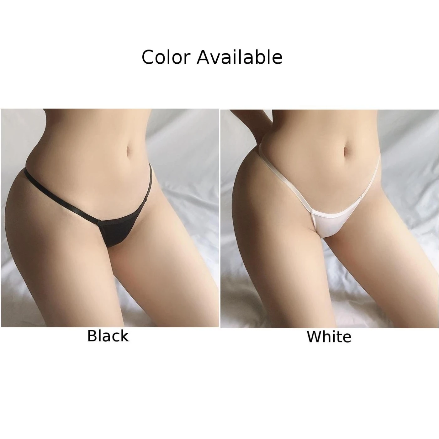 Autumn Daily Home Sexy Thong Ice Silk Briefs Ice Silk Low Waist Mini Briefs Moderate Elasticity Regular Length