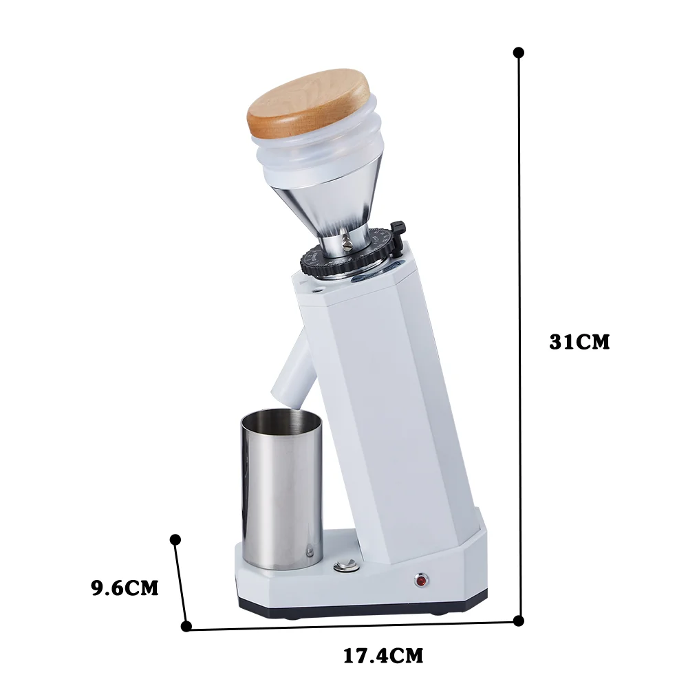 Electric Coffee Grinder Coffee Bean Miller 40mm Titanium Alloy Conical Burr Grinder Espresso Coffee Automatic Detachable Cafe