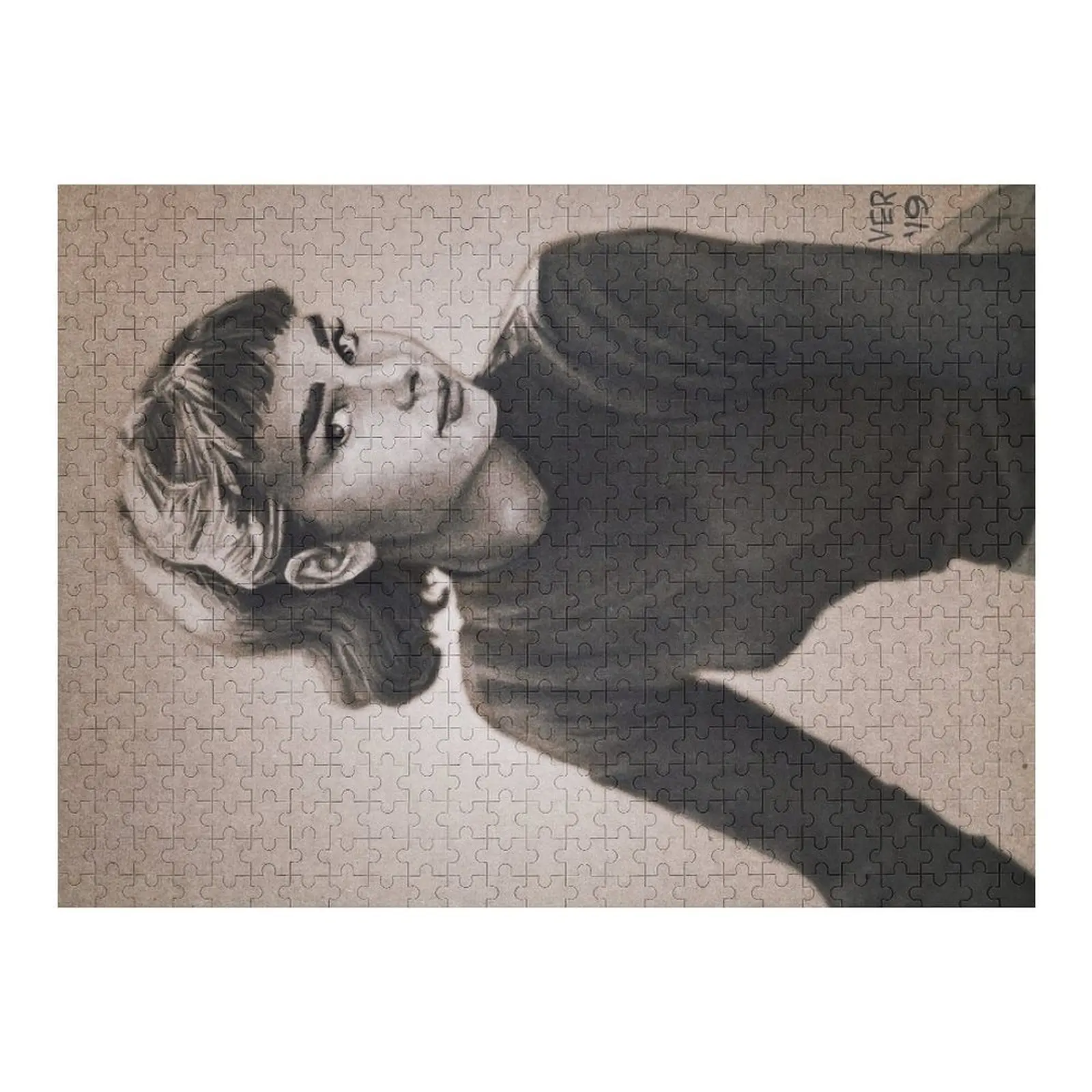 

Vintage Audrey Jigsaw Puzzle Animal Custom Photo Wooden Name Custom Personalized Custom Wooden Gift Puzzle