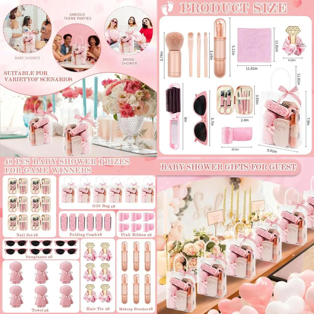 

6 Fun Prize Packs for Baby Shower Games - Perfect for Wedding & Bridal Shower Guests