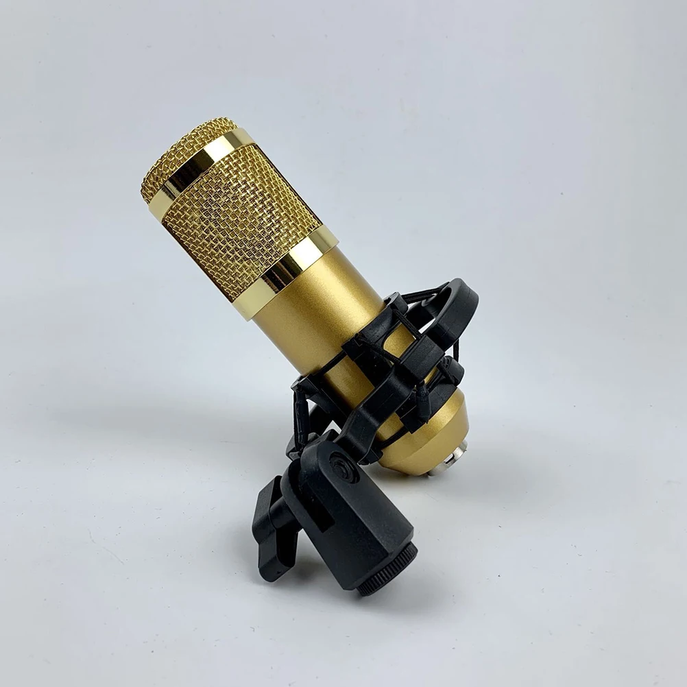 

BM-800 Capacitor Microphone Double-layer Mesh Low Noise High Sensitivity Gold-plated XLR Connector Studio Recording Conference