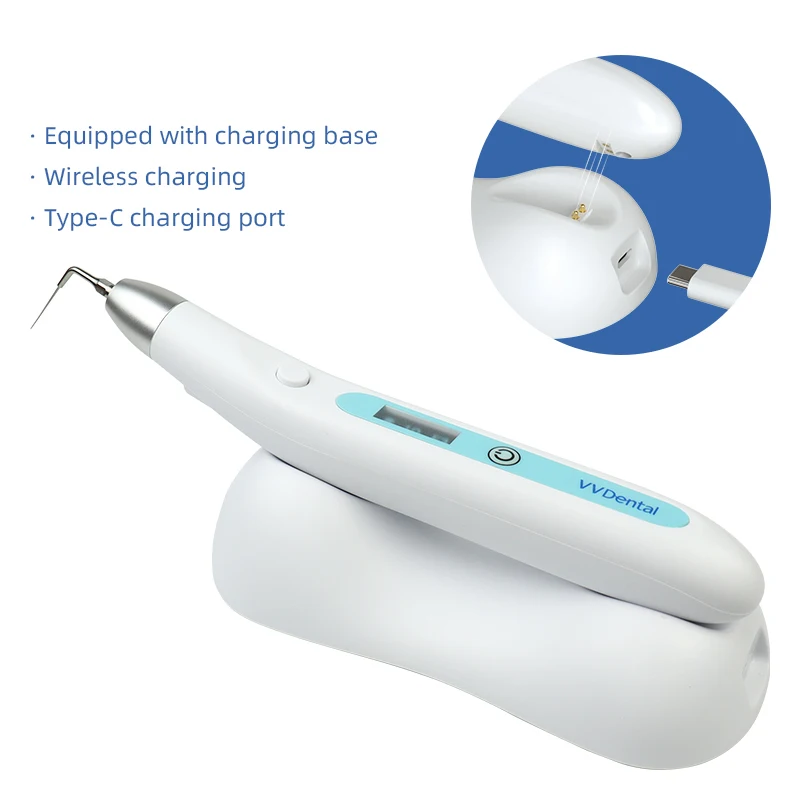 Dental Sonic Endo Irrigator Wireless Endodontic Activator Root Canal Cleaning Irrigating Dentistry Tools with 5 Activator Tips