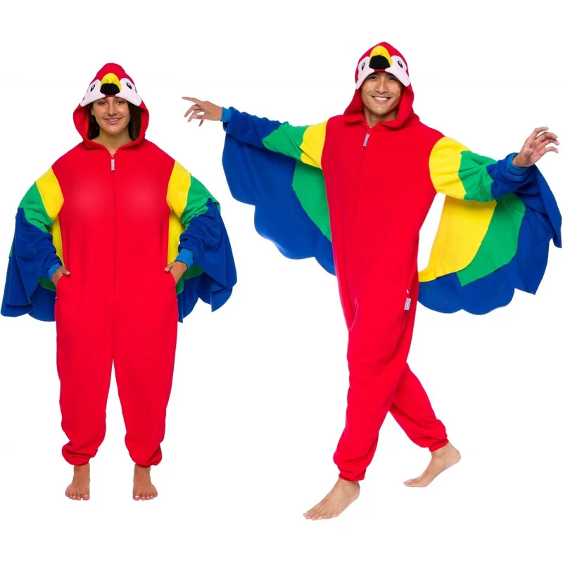 

❤️❤️❤️Funziez! Slim Bird Adult Onesie - Parrot Halloween Costume - Plush Parrot One Piece Cosplay Suit for Adults, Women a❤️⭐️❤️