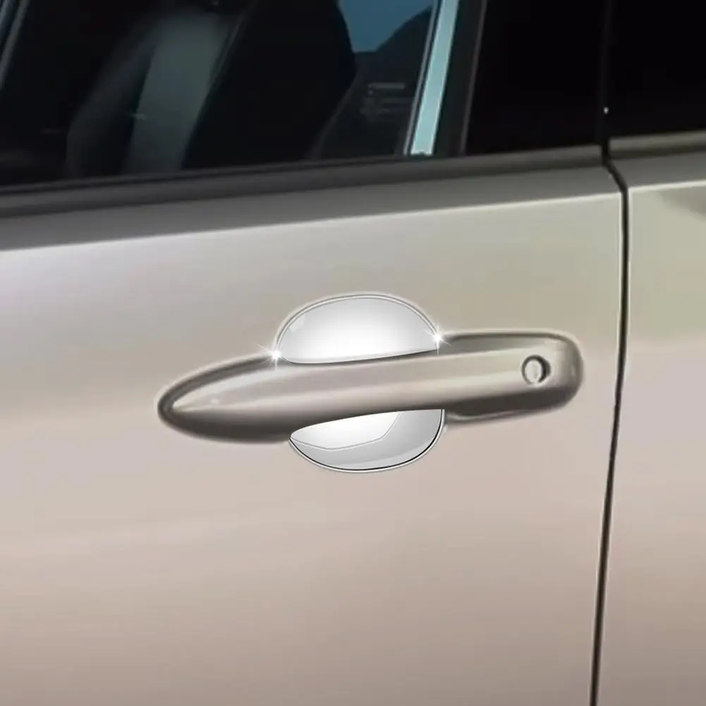 For PRIUS 60 Series 23 Door Bowl Handle Frame Exterior Decoration Modified Carbon Fiber Texture Silver Plating Decoration