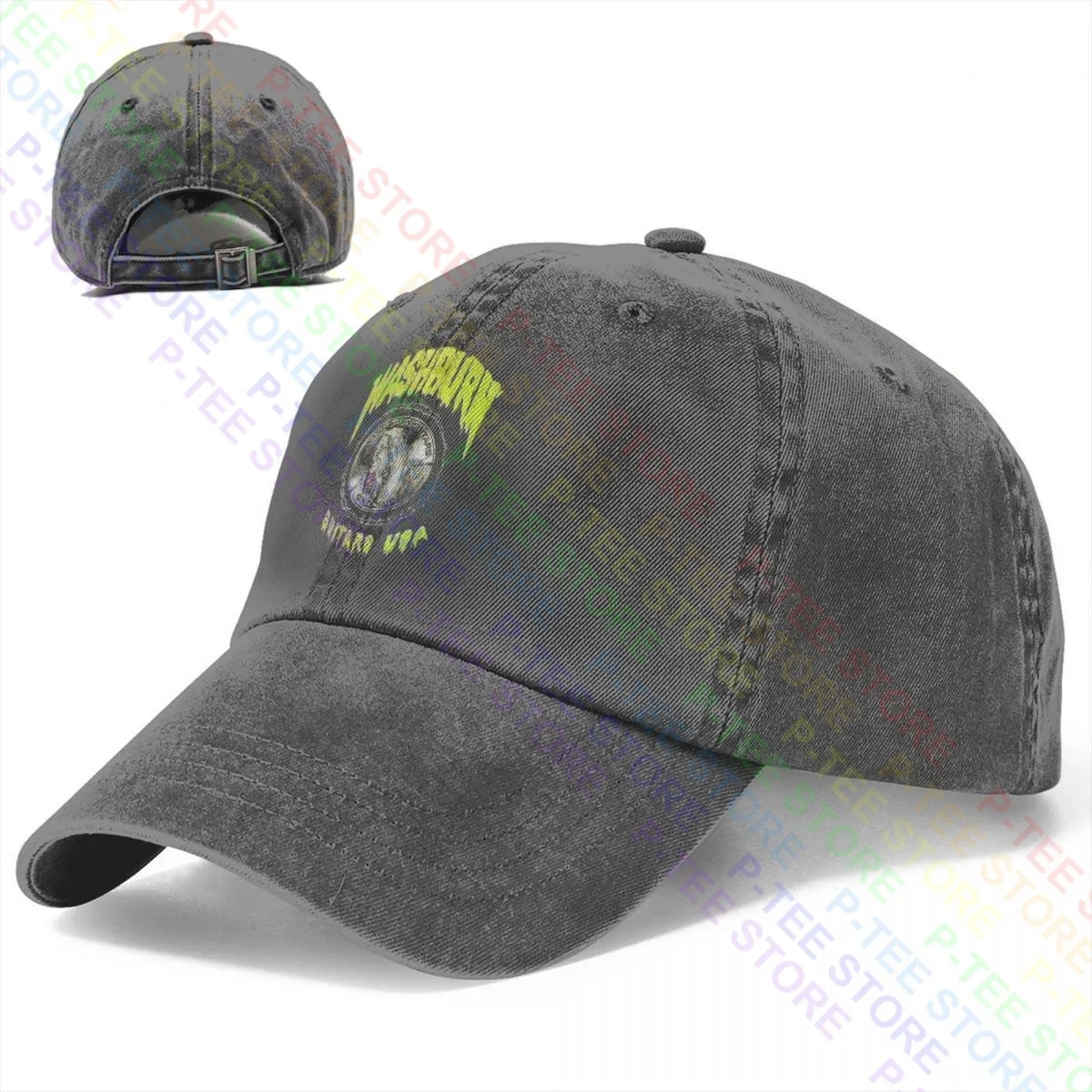 Washburn Dimebag Darrell Dime Washed Denim Baseball Cap Trucker Hats Gift All-Match