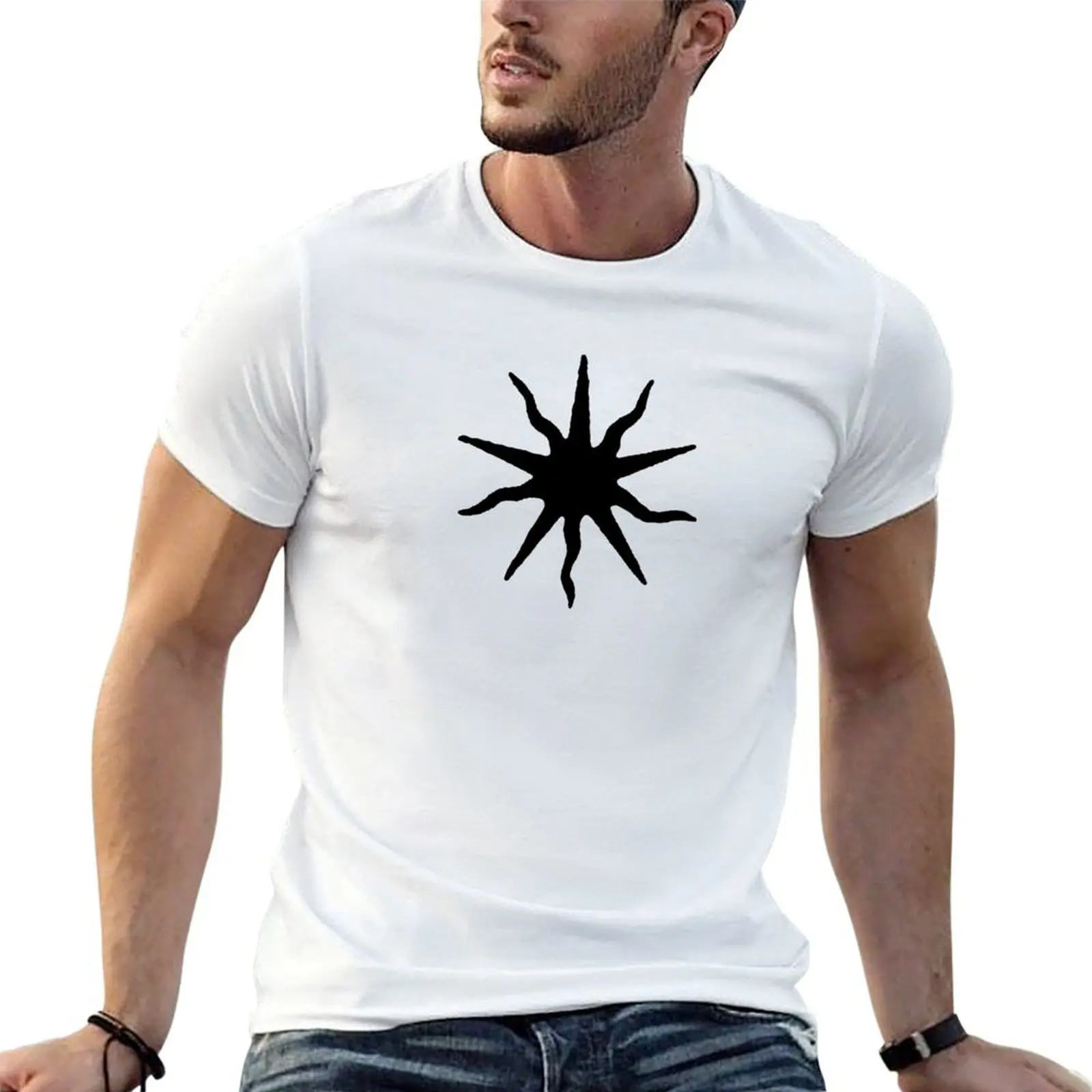 

T-Shirt BLACK pack t t shirts cotton shirt man custom graphic for t print SUN man shirt