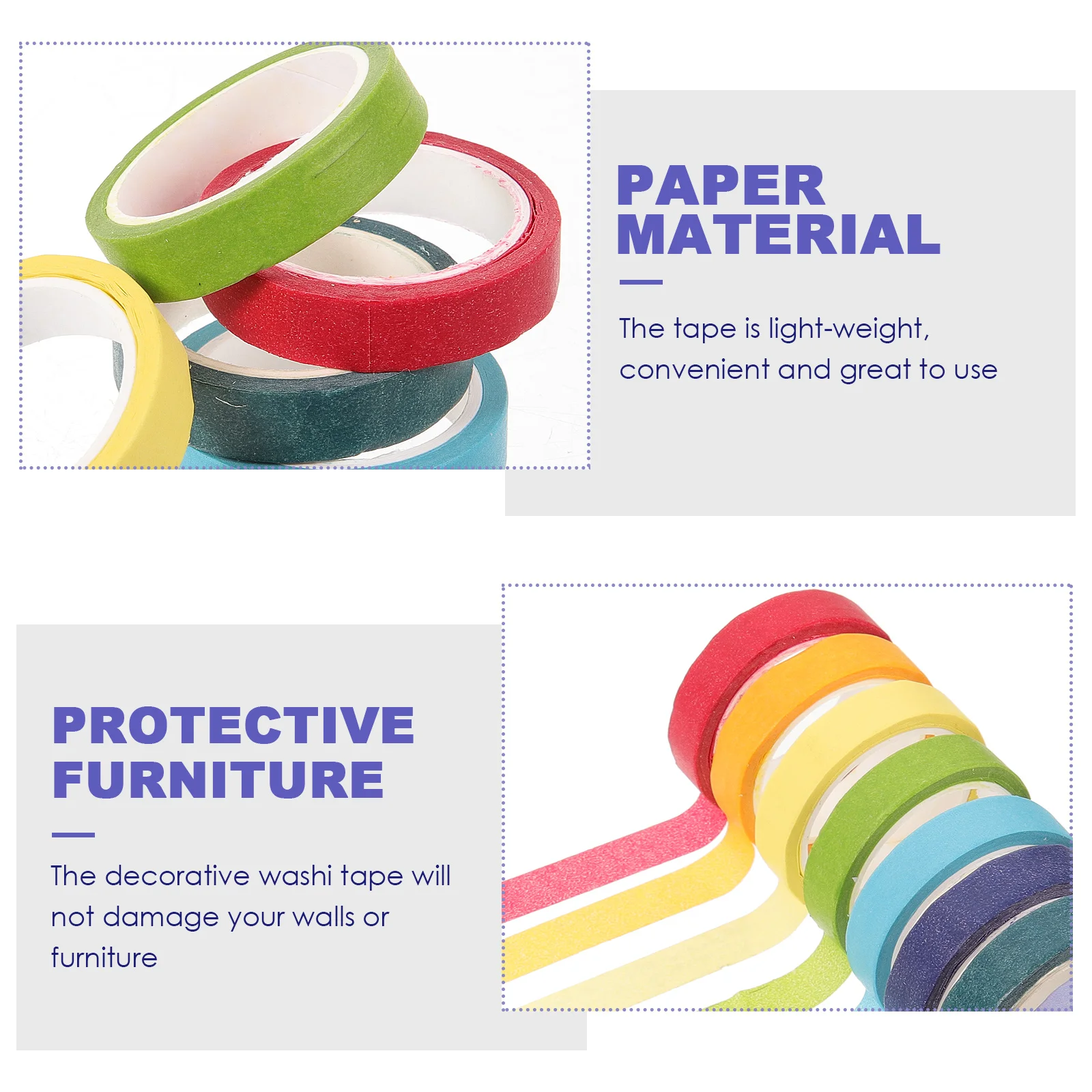 20 قطعة قوس قزح غسلها بلون شريطٌ لاصق DIY بها بنفسك سكرابوكينغ مذكرات مخطط ورق لاصق الزخرفية ملصقات للتسمية الحرفية #1