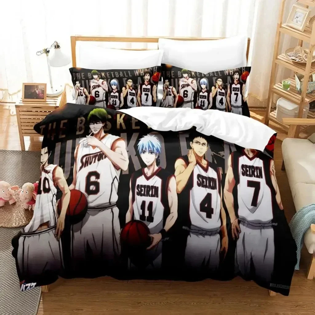 

3D Anime Kuroko's Basketball Printed Bed Set Duvet Cover Pillowcase Bedding Set Bed Linen Sheet Quilt Cover Full Queen King Size