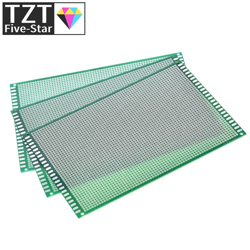 TZT 1/3pcs 12x18cm 120x180 mm Single Side Prototype board Universal board for arduino view 4
