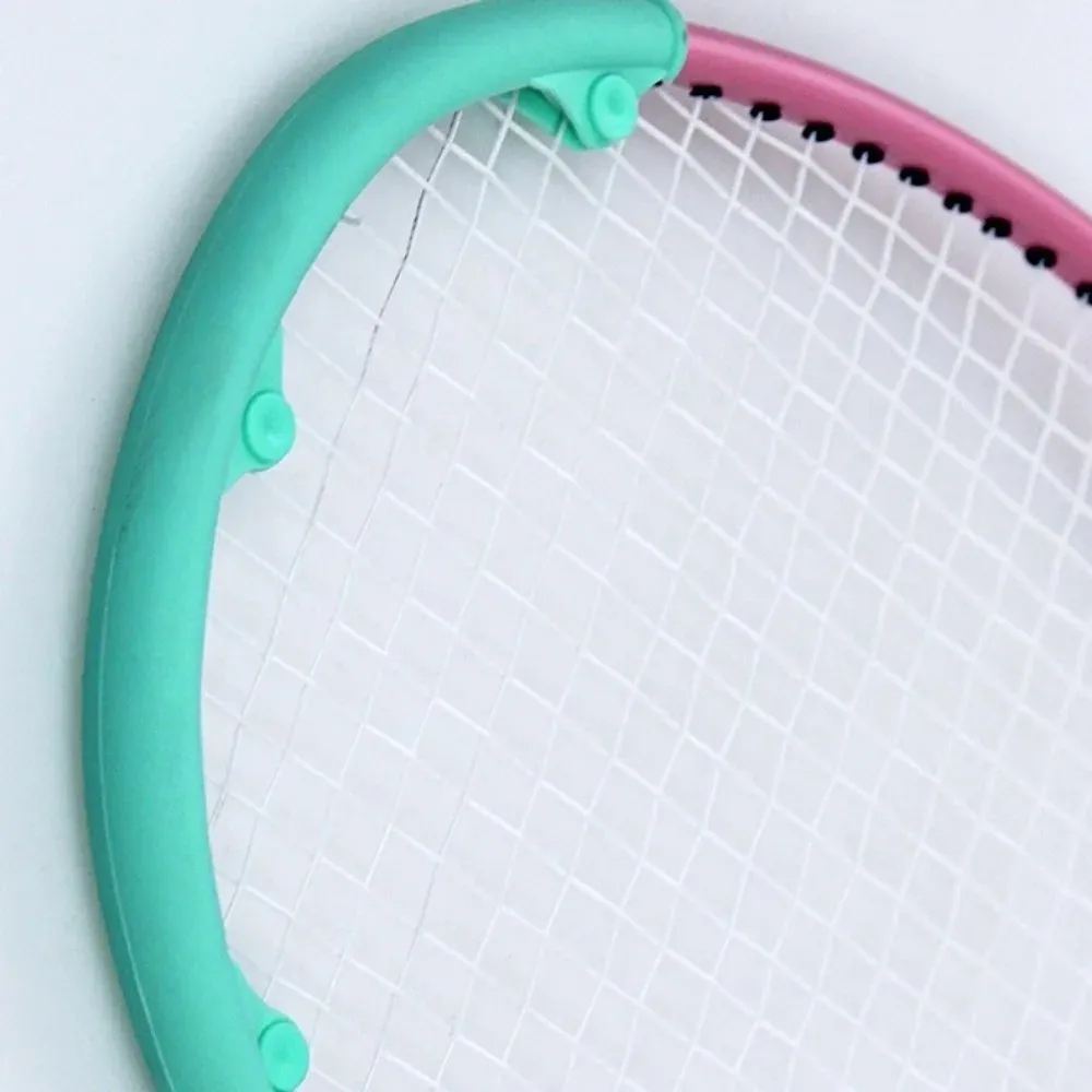 

2Pcs Silicone Badminton Racket Head Cover Wear Resistant Shock Absorption Badminton Racket Head Protection Curved Protective