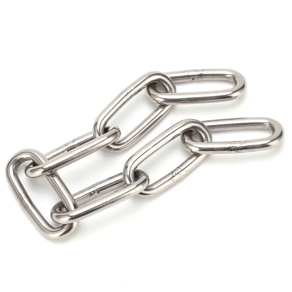

Multi-Purpose 304 Stainless Steel Stainless Steel Chain Chain Link Lifting Chain Utility Chain DIY Projects