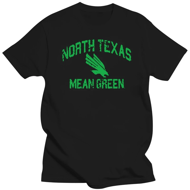 University North Texas UNT Mean Green Distressed Retro Logo Short Sleeve T-Shirt