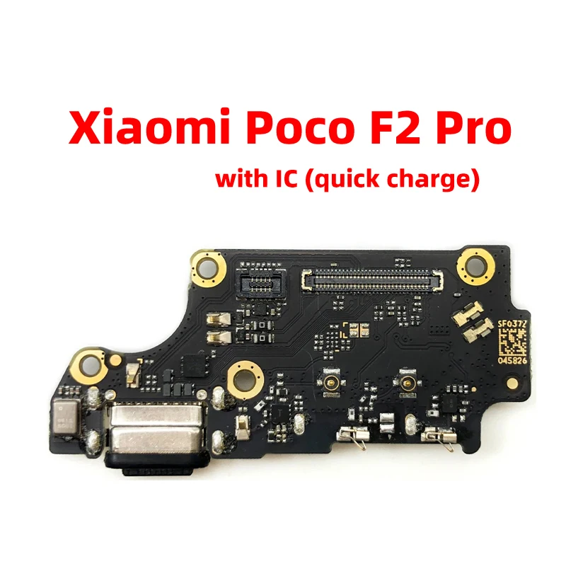 1 pc with ic For xiaomi Poco F2 pro Dock Connector USB Charger Charging Port Flex Cable Board Replacement