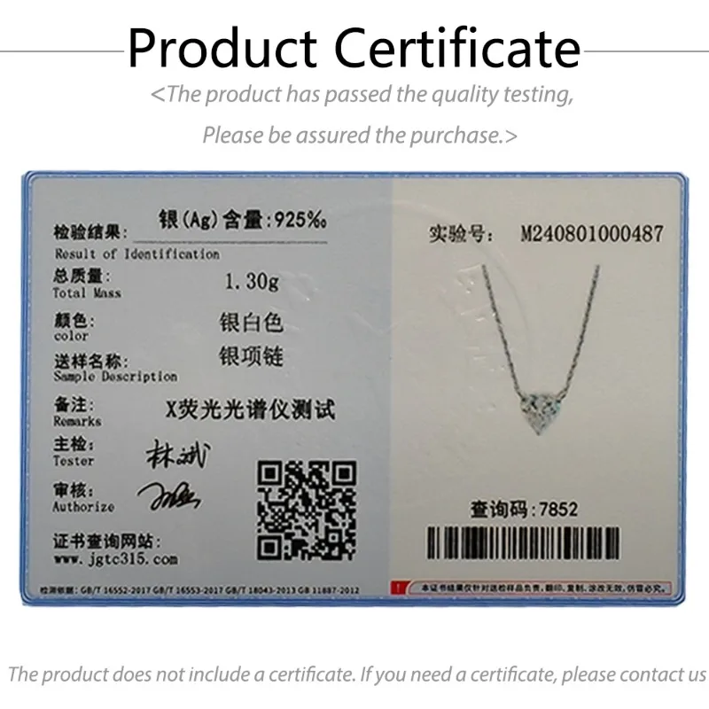 Trumium 100% 925 Sterling Silver Zircon Heart Pendant Necklace For Women Sparkling Wedding Party Fine Jewelry Gift