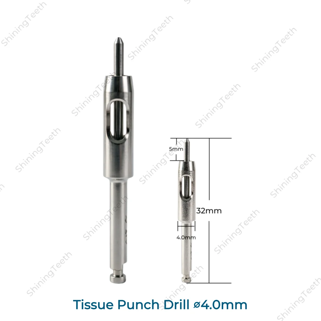 Dental Implant Rotary Center Tissue Punch Drills Cutting Punching Dill Invasive Minimally ø4.0