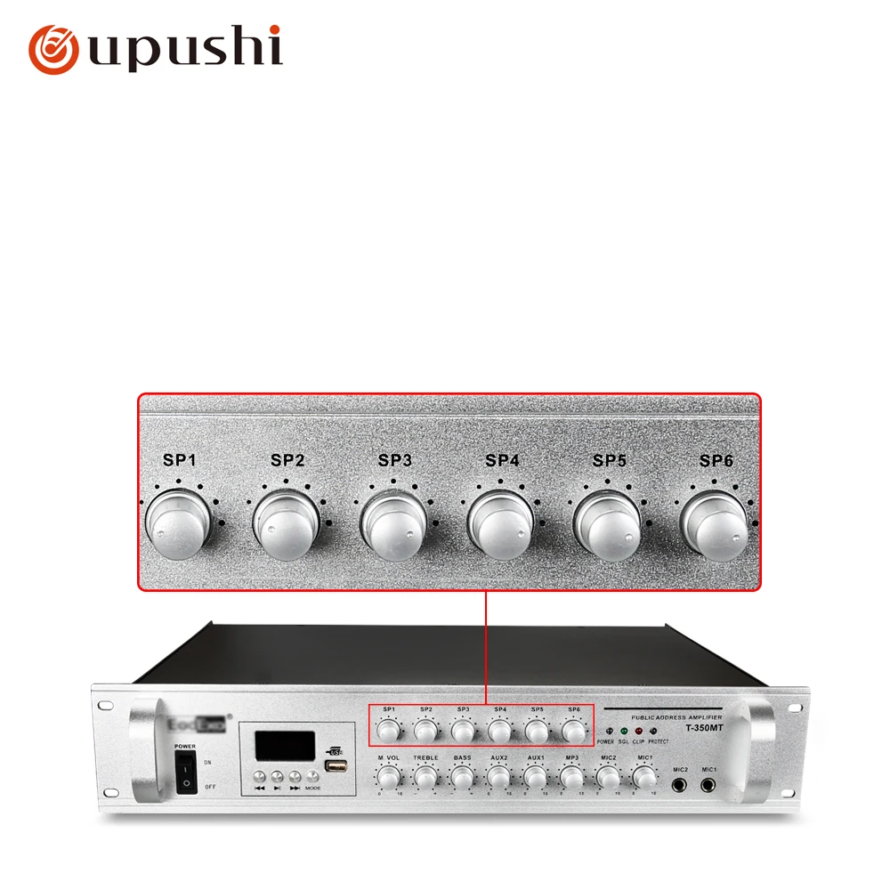 

Oupushi T-500MT 500W High performance amplifier With LED display Full digital amplifier