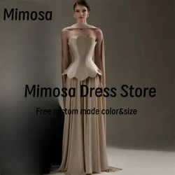 Mimosa Vestidos De Gala Prom Dresses 2025 Newest Strapless Evening Party Gowns with Shawls Bespoke Occasion Dress Customized