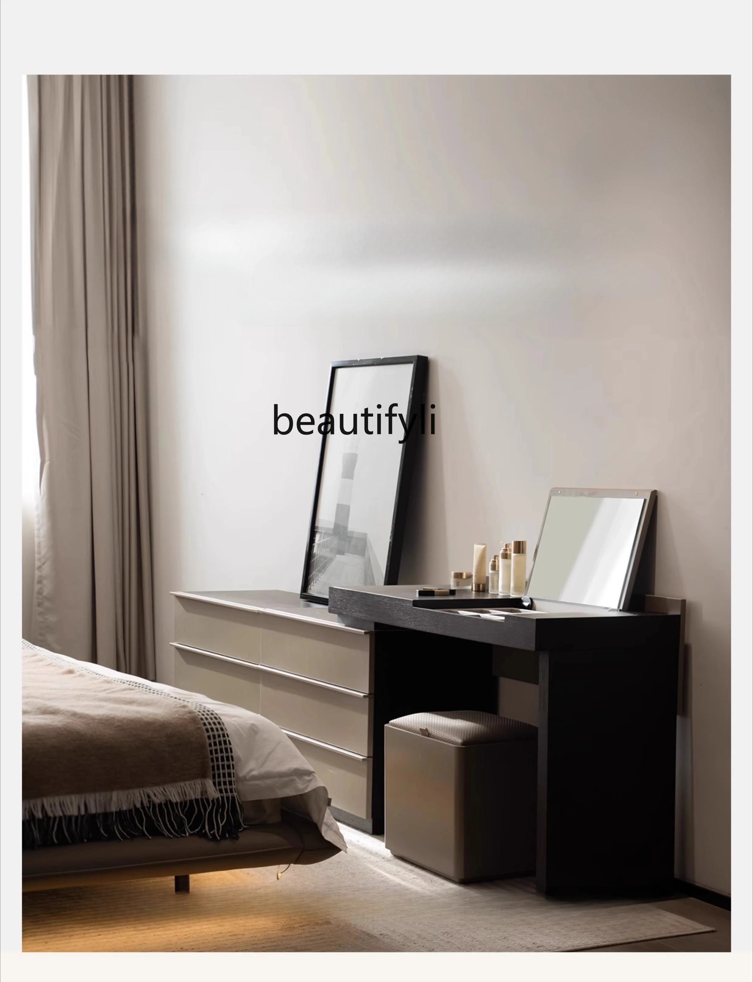 

New Minimalist High-End Light Luxury Bedside Storage Cabinet Dressing Table Storage Cabinet