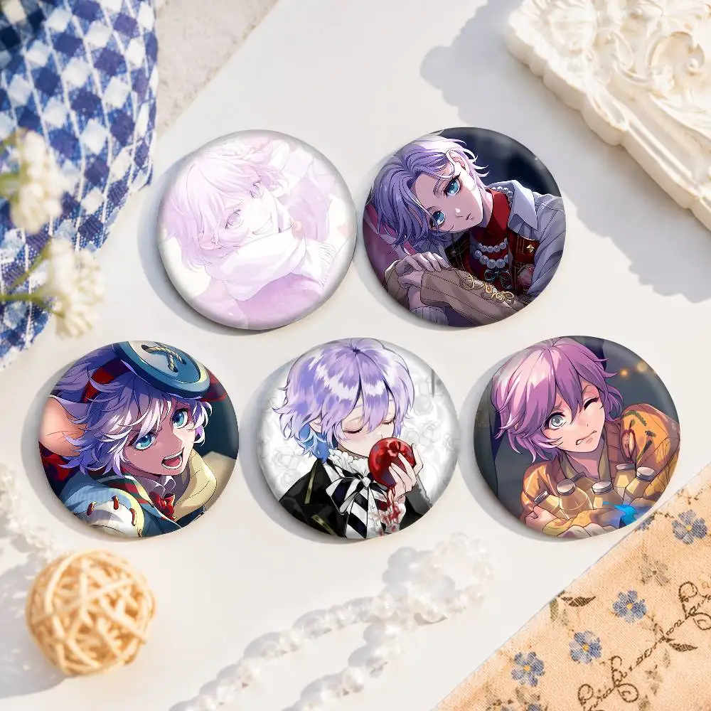 Epel Felmier 75x75 25x25 Mm Cartoon Round Brooches On Backpack Shirt Accessories Jewelry Badge Gift For Friends