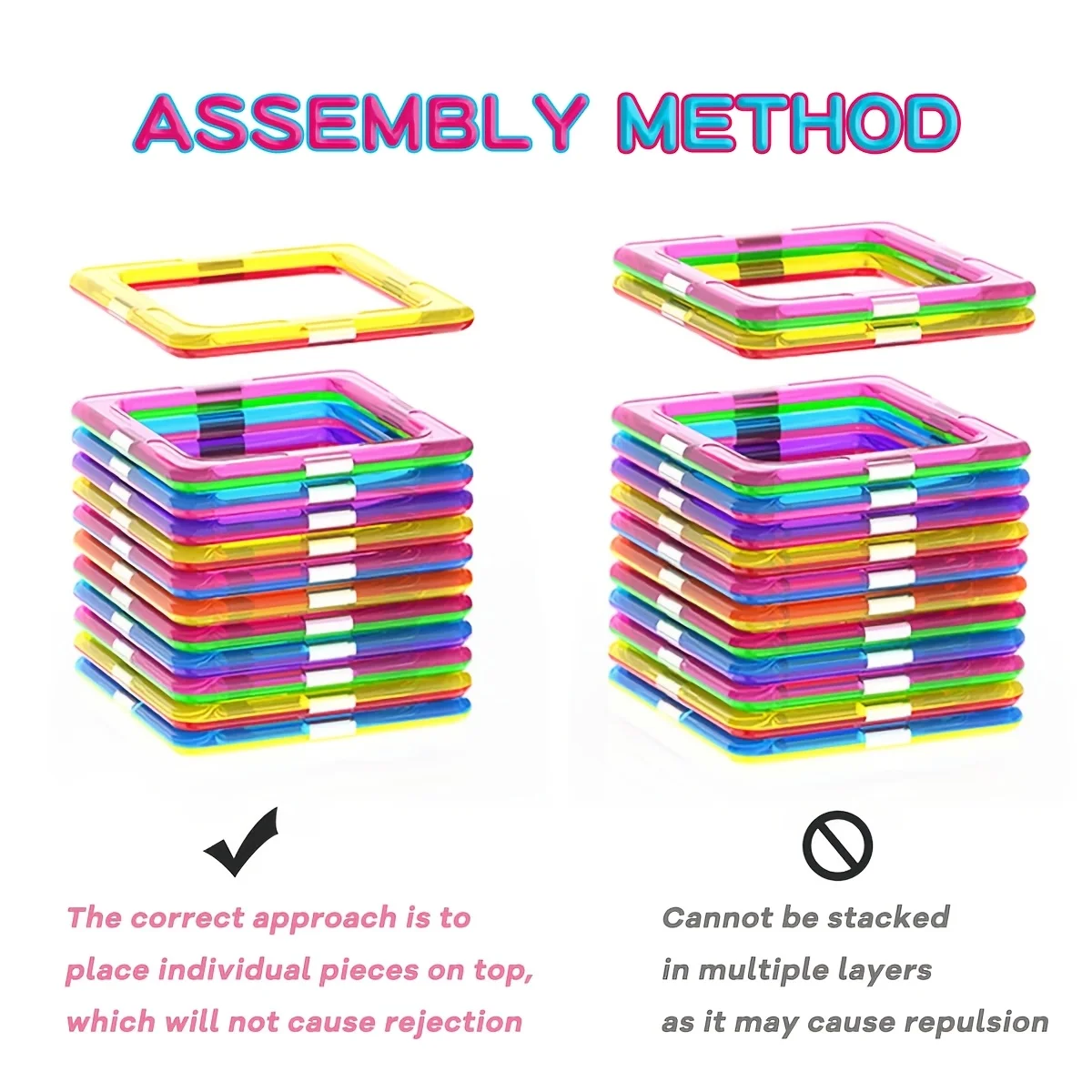 Magnetyczne klocki konstrukcyjne DIY, zabawki edukacyjne dla dzieci, odpowiednie na prezenty urodzinowe na Boże Narodzenie i Nowy Rok