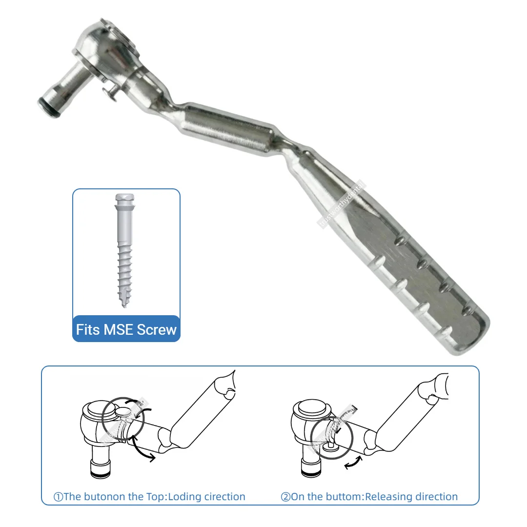 

Стоматологический ключ-отвертка MSE с рукояткой и трещоткой для расширения верхней челюсти, совместим с BMK