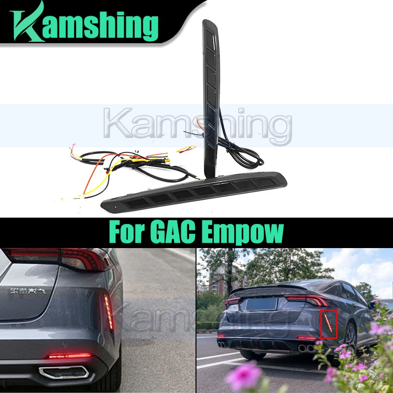 

1pair LED Rear Side Taillight For GAC Empow Rear Brake Light Warning Lamp Turn Signal Light