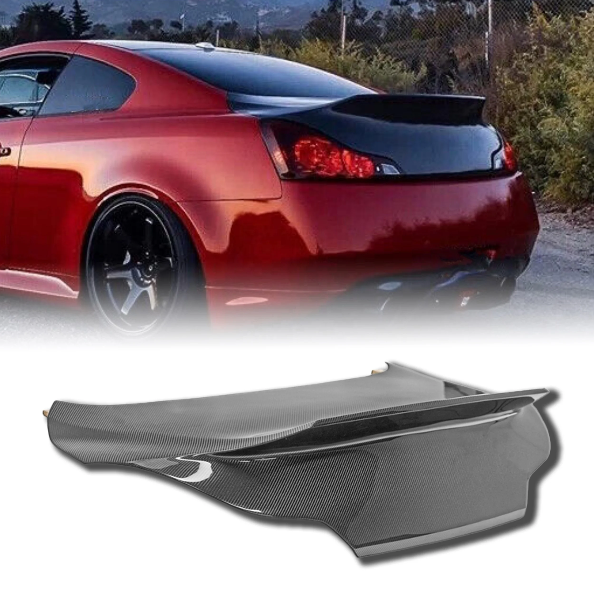 

Well-made Rear Trunk for Infiniti G37 CPV36 Coupe EPA Duckbill Carbon Fiber