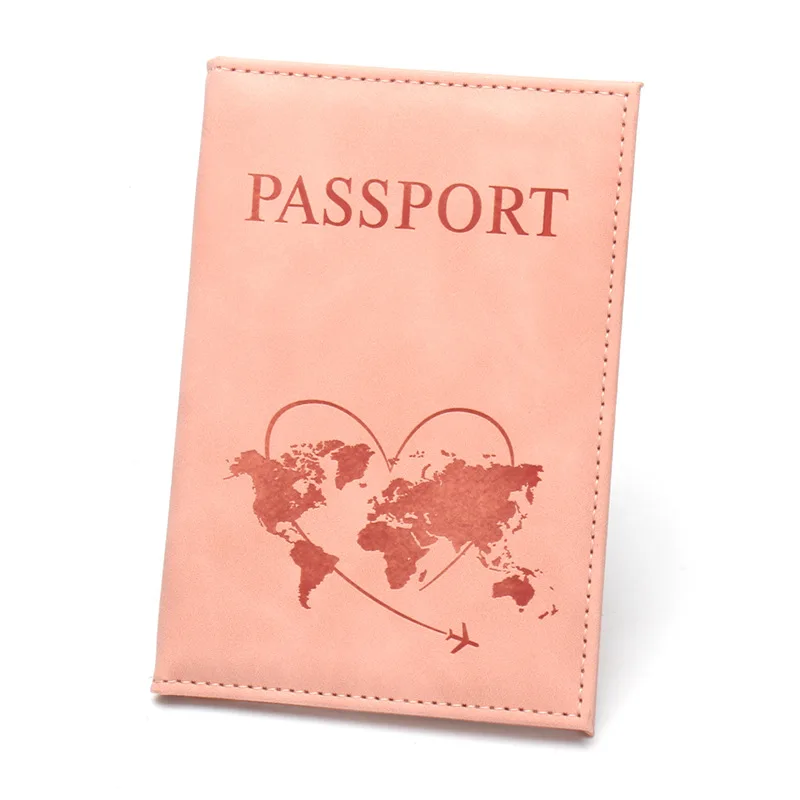 خريطة جميلة غطاء جواز السفر موضة محفظة السفر وثيقة Orginizer Passport Personalizé اسم على جواز السفر الواقي