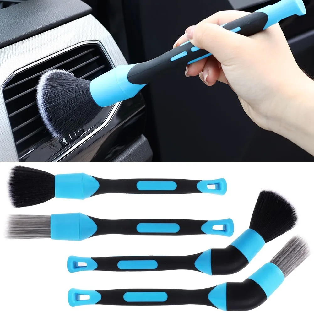 

Ultra-Soft Car Detailing Brush Car Interior Air Outlet Cleaning Elbow Brushes Auto RimCleaning Brush Auto Gap Detail Clean Tool