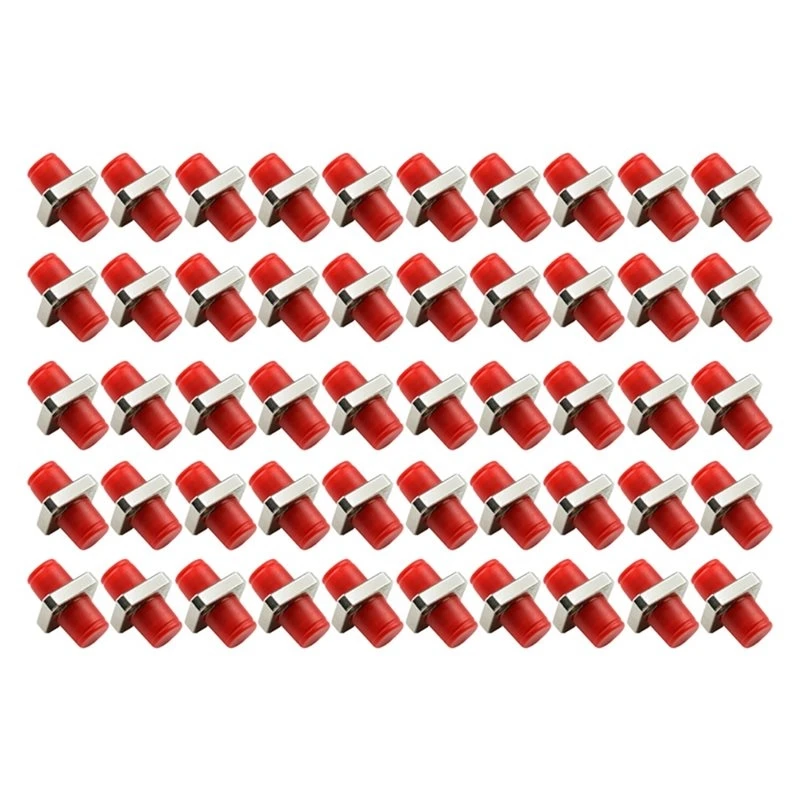 N15R-50PCS FC Connector FC Flange FC-FC Fiber Optic Adapter FC Optical Fiber Coupler