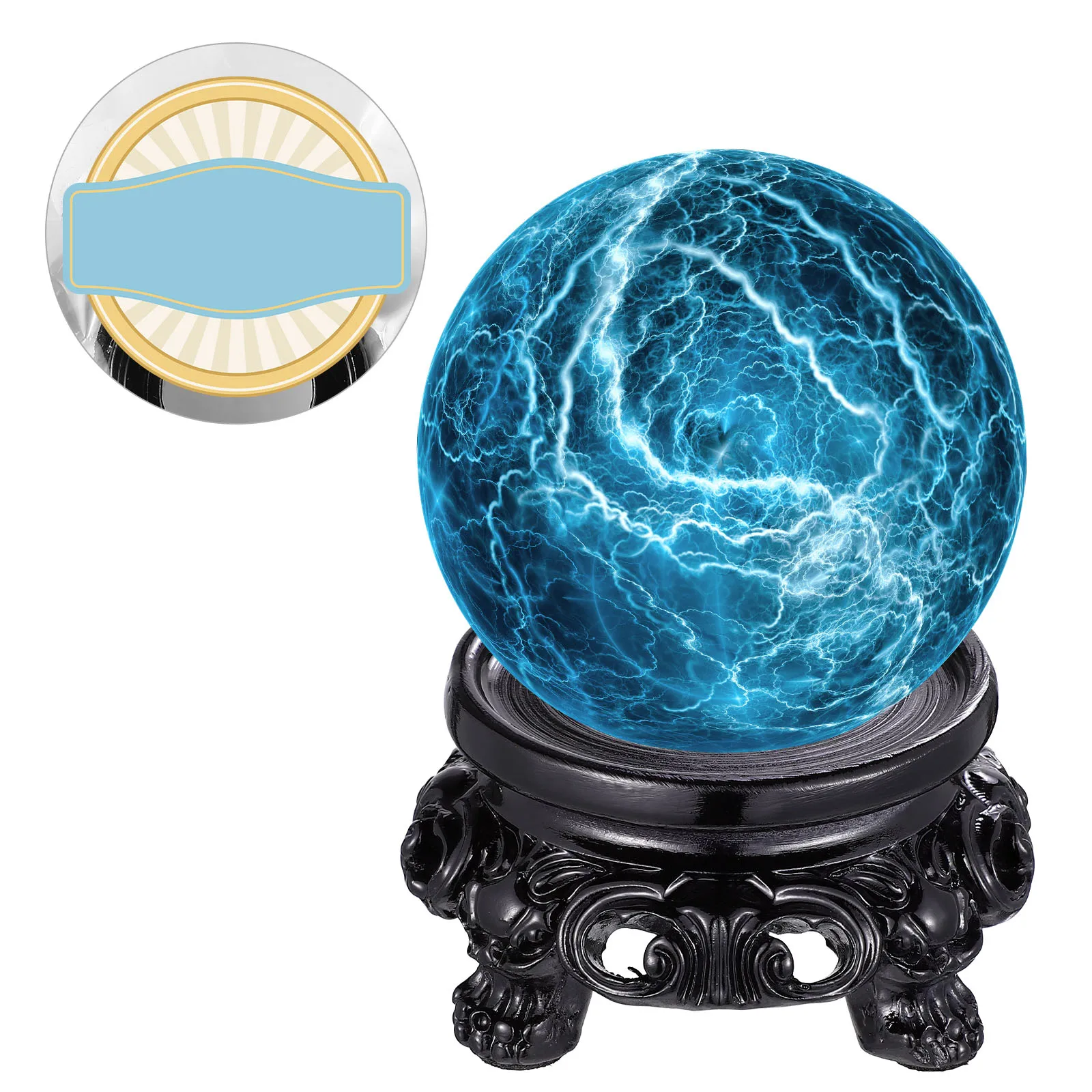 Base per Sfera di Cristallo, Supporto Espositivo in Resina Trasparente per Sfere di Cristallo e Pietre, Decorazione per Casa, Camera da Letto, Bagno, Soggiorno, Studio