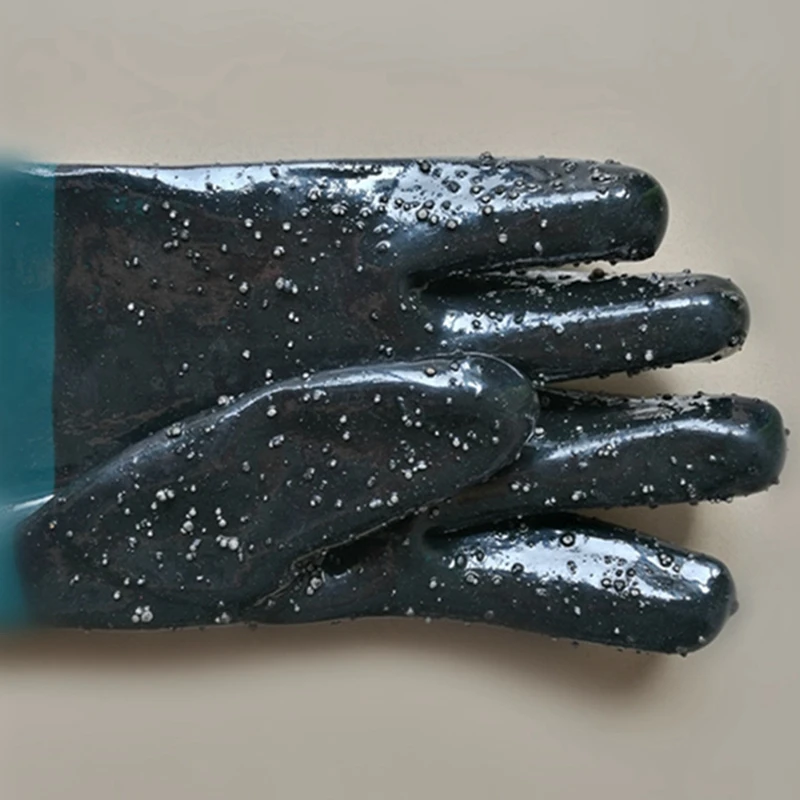 A003 2Pair Durable Rubber Sandblasting Gloves 60Cm Heavy Duty Working Protective Sandblaster Gloves