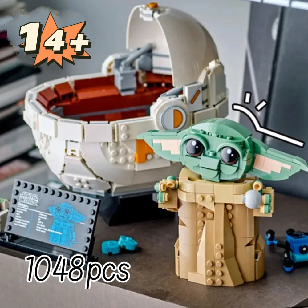 1048 pièces nouveauté 75403 série de dessins animés Grogu avec Hover landau modèle bloc de construction ancien ensemble enfant anniversaire cadeau de noël
