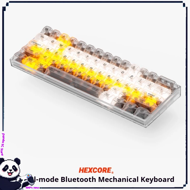 

HEXCORE ANNE PRO 2D Mechanical Gaming Keyboard Wireless Bluetooth Dual-mode RGB Hot Swappable Customized PC Keycap Laptop iPad