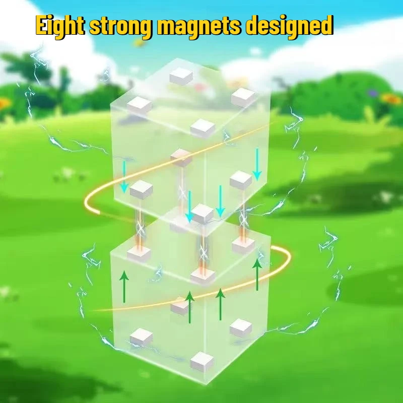 نمط جديد لعبة مكعبات البناء المغناطيسية بناء المغناطيس العالم الإبداعي مثالية للأولاد تعليم الأطفال مكعبات مونتيسوري الحسية