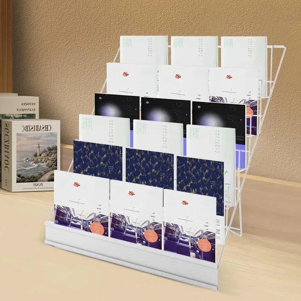

Display Rack Comic Book Display Wire Rack Greeting Card Display With Panel Fence 18 Brochure