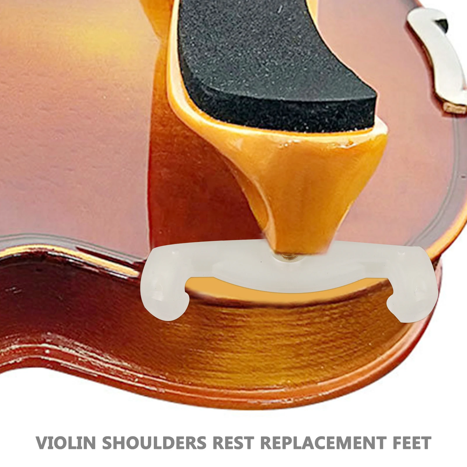 

2pcs Violin Shoulder Rest Leg Simple Support Accessory Anti-slip Pad Reusable Replacement Part Rubber Practical