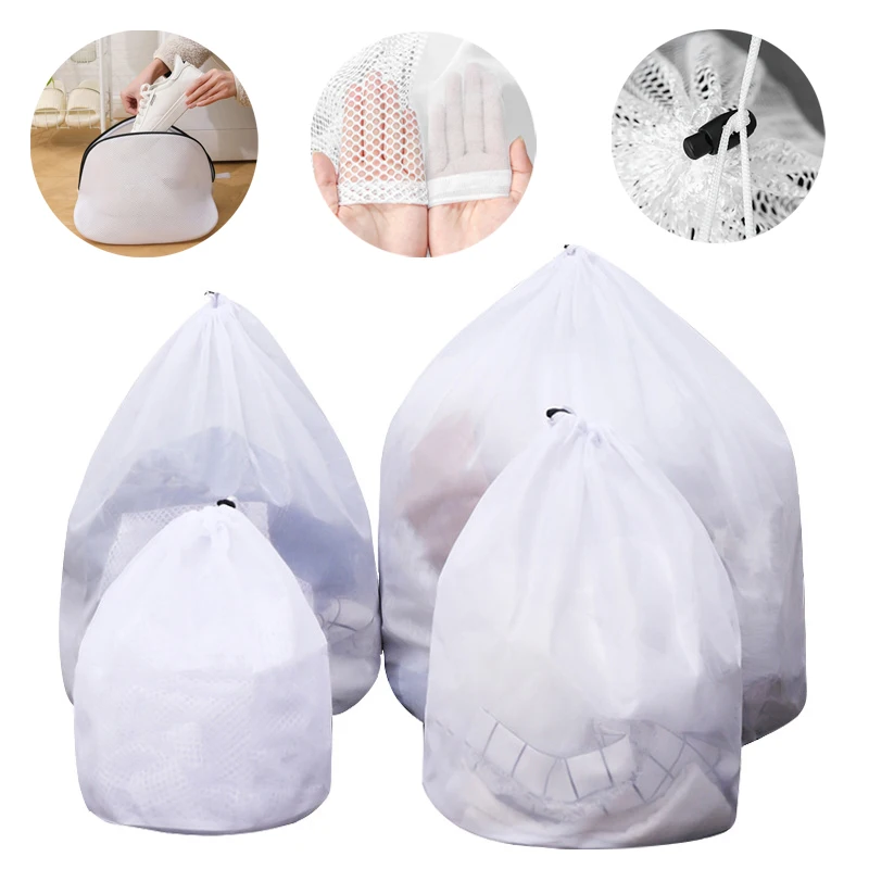 Laundry Bag Washing Machines Dirty Honeycomb Lingerie  Fine Net Mesh Basket Travel Shoes Bra Bags Clothes Delicates Organizer