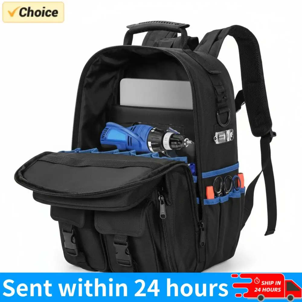 heavy-duty-tool-backpack-waterproof-durable-tool-storage-bag-insert-pockets-removable-tool-organizer-for-electricians-plumbers