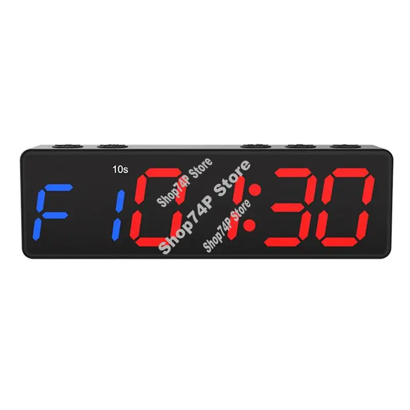 ABJY-Portable Gym Timer Interval Timer Workout Fitness Clock Countdown/UP/Stopwatch Magnetic USB Rechargable Fitness Timer