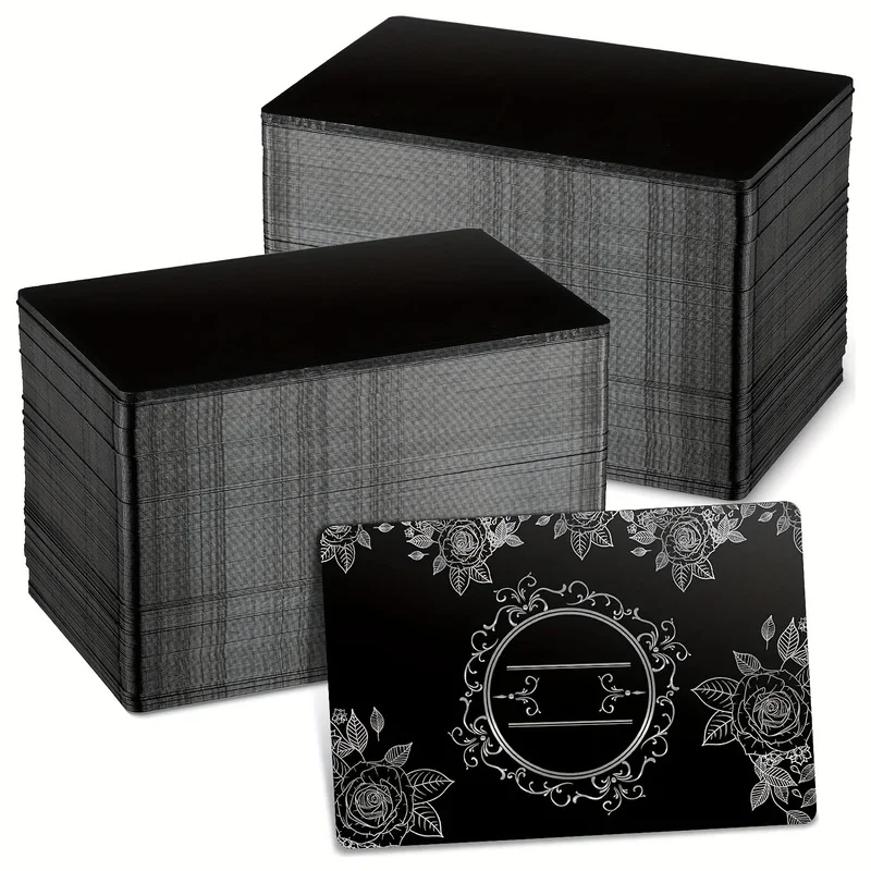 10/20 Pcs Laser Engraving Blanks Aluminum Sheet Laser Engraving Business Card Multipurpose DIY Gift Cards 86 x 54 x 0.21 mm