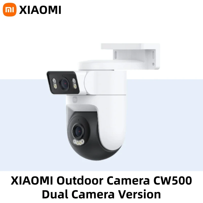 XIAOMI Smart extérieur CW500 double caméra Version IP66 Protection de sécurité CCTV AI détection couleur Vision nocturne maison intelligente