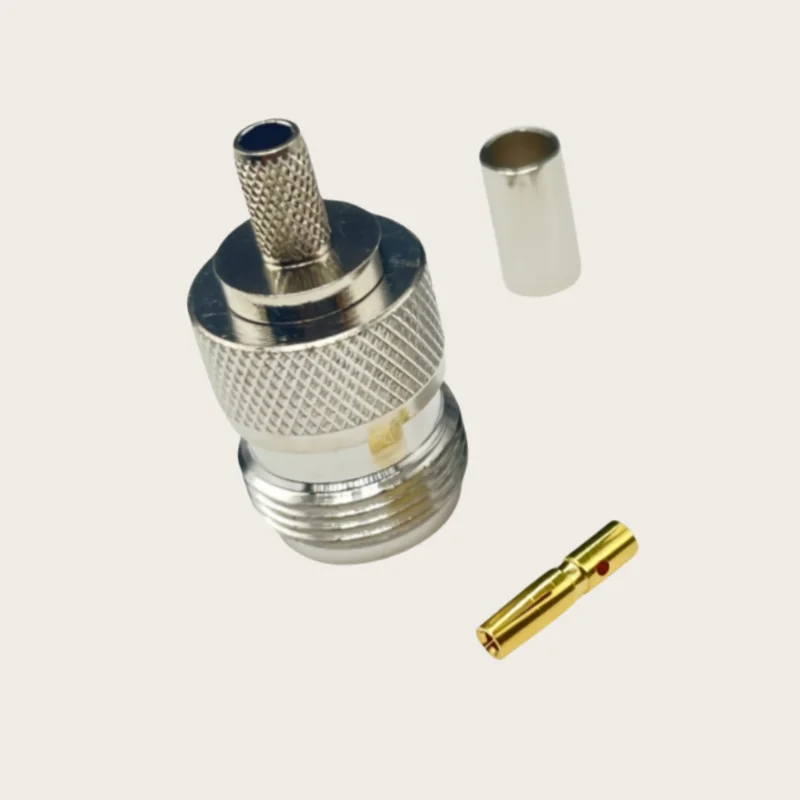 2pcs/lot Adapter N Female jack Crimp for RG316 RG58 LMR240 5DFB LMR400 Cable 50Ohm Low Loss RF Coaxial Connectors